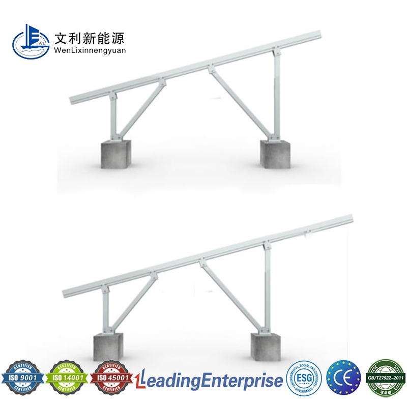 C Section Steel Rail Solar Ground Mount Compatible with Various Panels