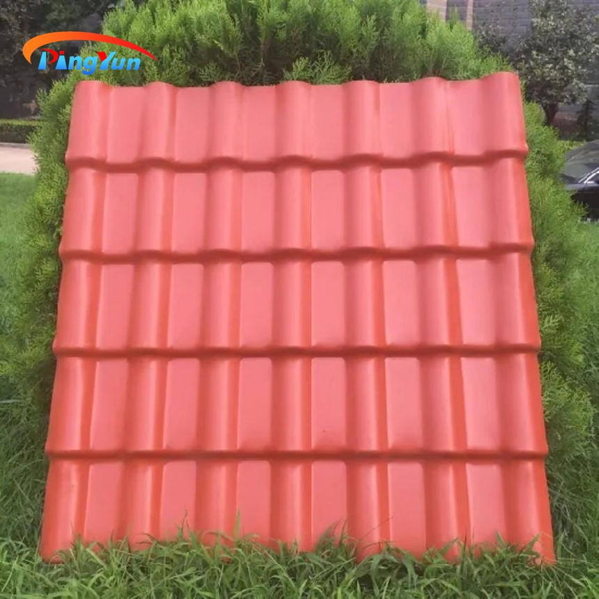 Anti-Corrosive Low Prices Synthetic Step Style Energy Solar PVC Roof Tile
