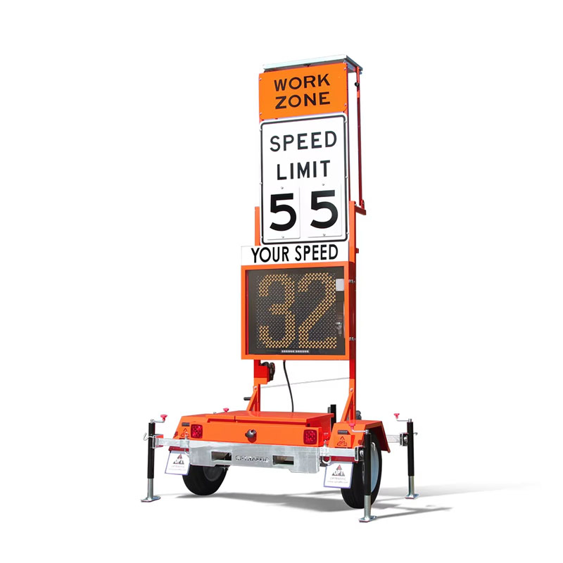 Compact Solar Radar Trailers for Speed Limit Monitoring