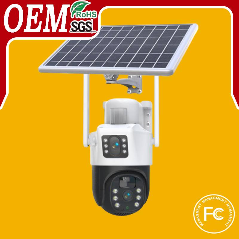 Solar Camera Outdoor Monitoring Outdoor Remote Mobile Phone Monitor 360-Degree Night Vision