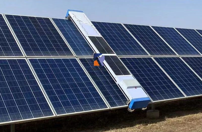 Battery-Powered Solar Cleaning Robot - Teamants Solar Panel Maintenance
