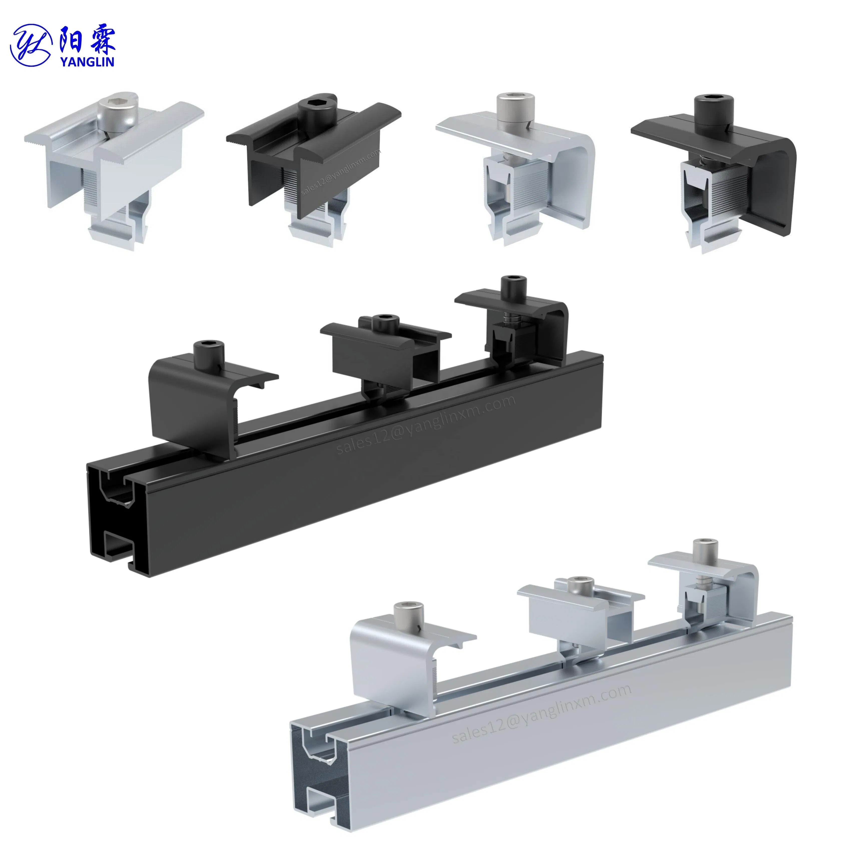 Solar Panel MID Clamp Solar Mounting System Roof Panel Mount Accessories