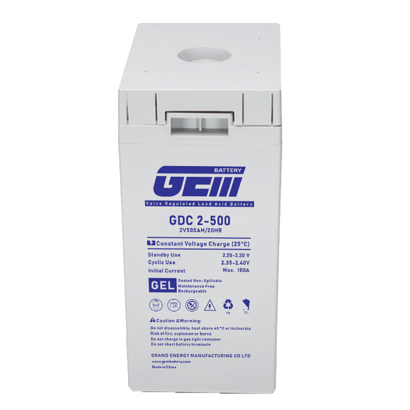 2V 500Ah Heavy-Duty Gel Battery for Utility and Industrial Microgrids