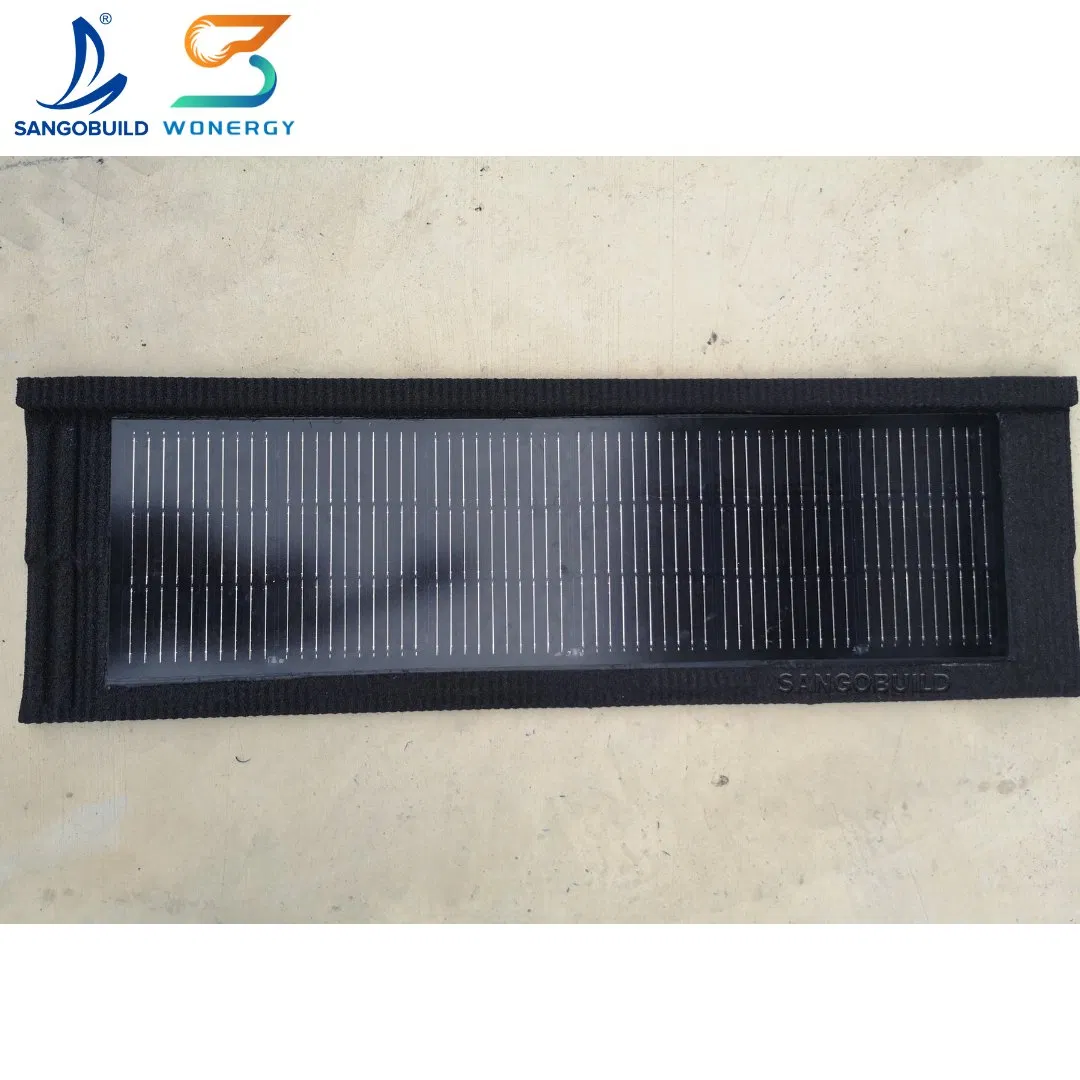 Germany Green Solar Roofing Material Clean Energy Electric Bill Saving BIPV Metal Solar Roof Tiles