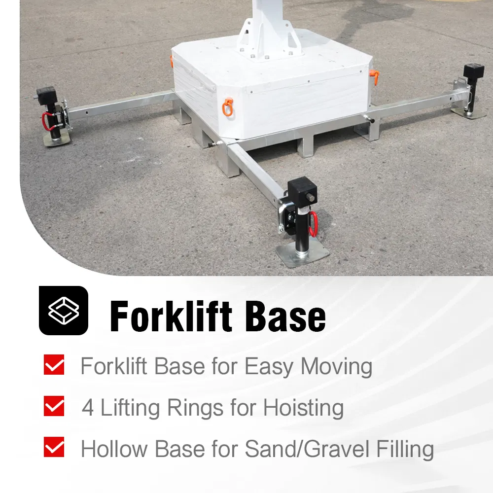 Higuard Solar Surveillance Tower with off-Grid Monitoring System for Construction Site