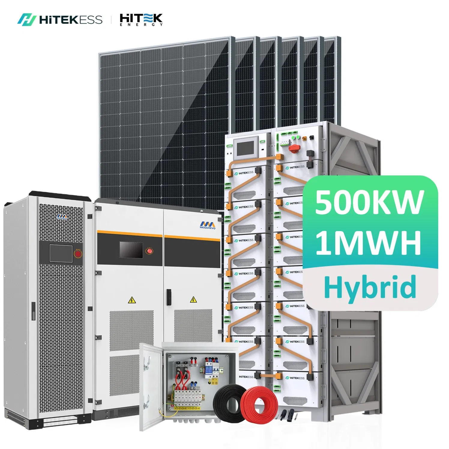 Hitek Solar Hybrid Energy System 500kw 1000kw Residential Solar System Commerical Home Solar Power System with Lithium Battery Solar Power System
