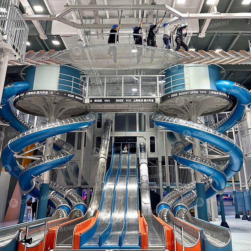 3000sqm Indoor Adventure Park with Rope Course &amp; Zip Line Designed and Manufactured by Cheer Amusement - Turnkey Commercial Indoor Playground Manufacturer