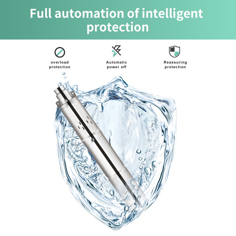 12V Solar DC Pump Brushless Submersible Deep Well High-Lift Screw Water Pump