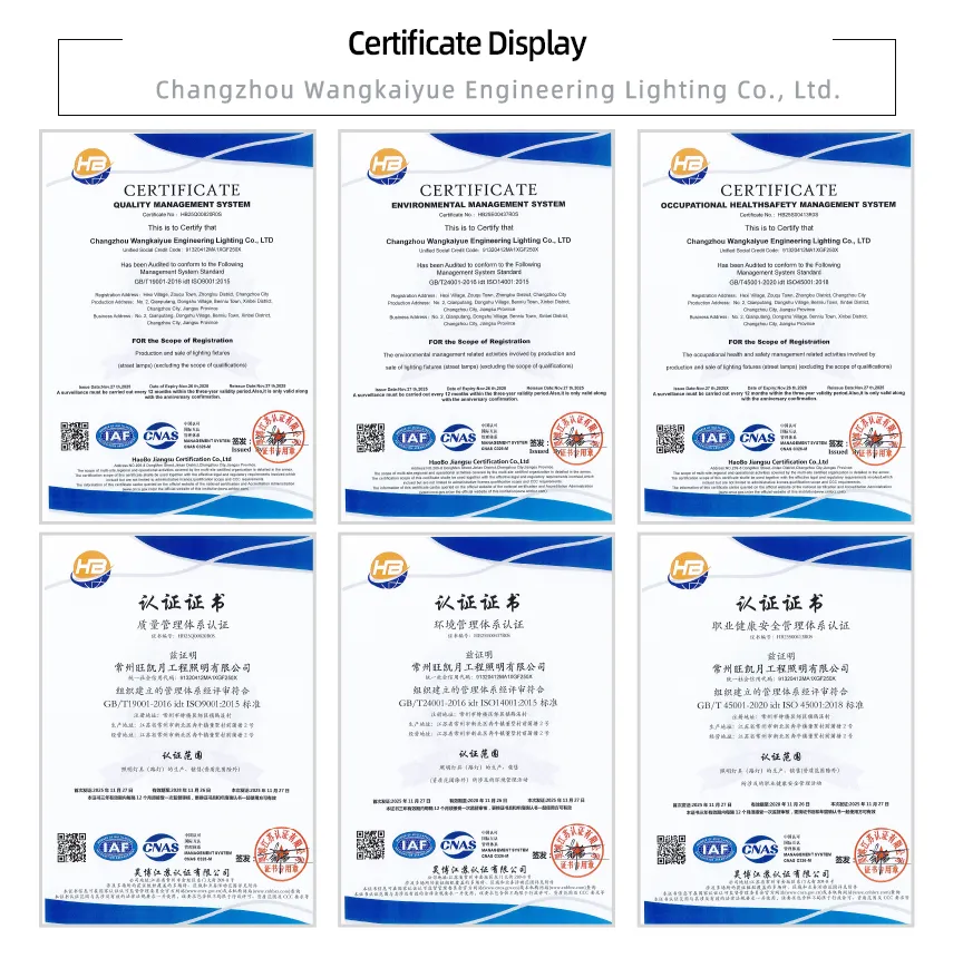 Certifications