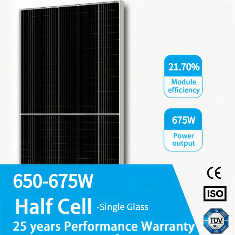 Factory Wholesale 675W Solar Panel P-Type 650W for Server Farm Microgrids