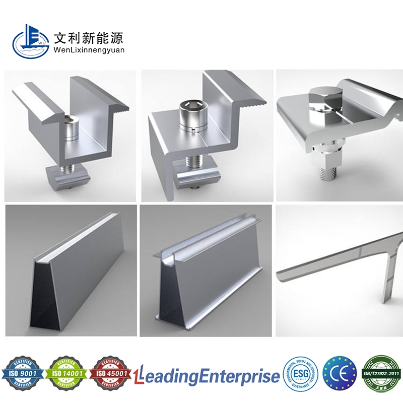 C Section Steel Rail Solar Ground Mount Compatible with Various Panels