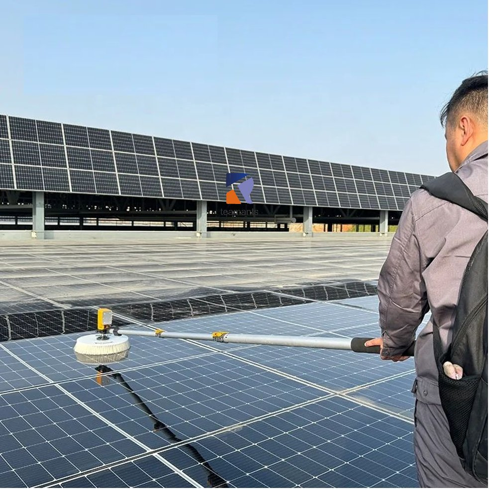 Rotary Brush Cleaning Tools Single Head Solar Panel Cleaning Machine Brush for Residential Use