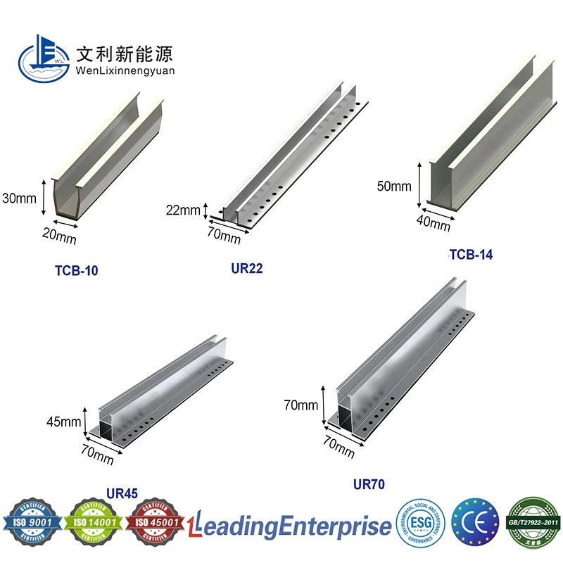 C Section Steel Rail Solar Ground Mount Compatible with Various Panels