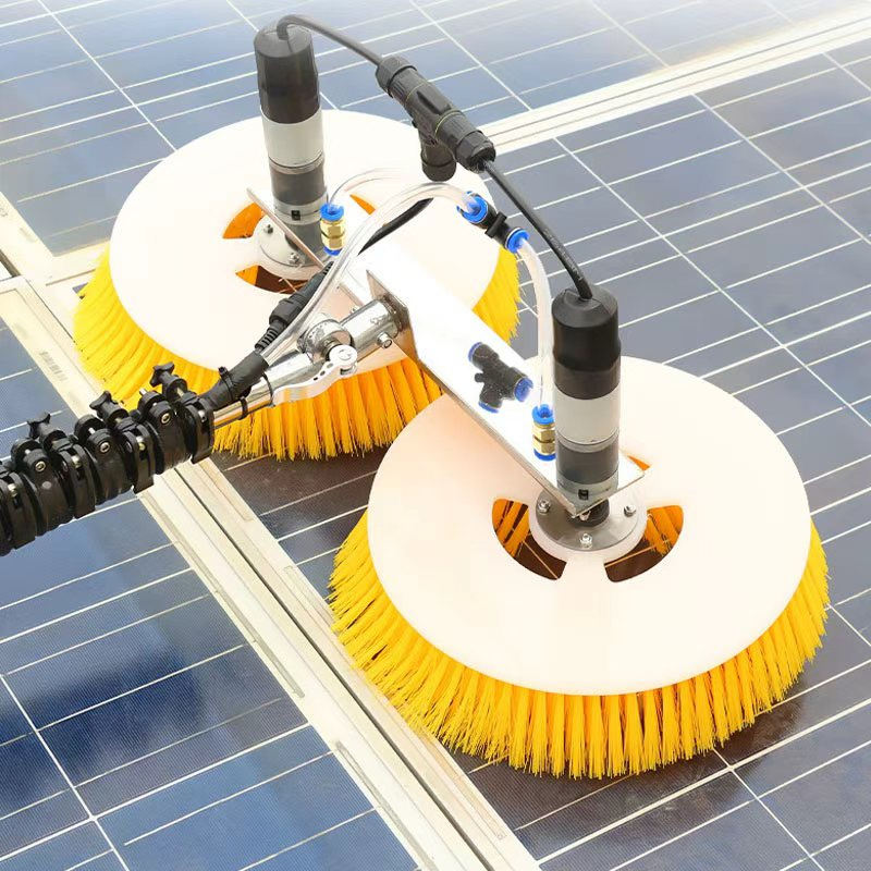 Brush-Less Motor and Brush Motor Available Solar Panel Cleaning Brush