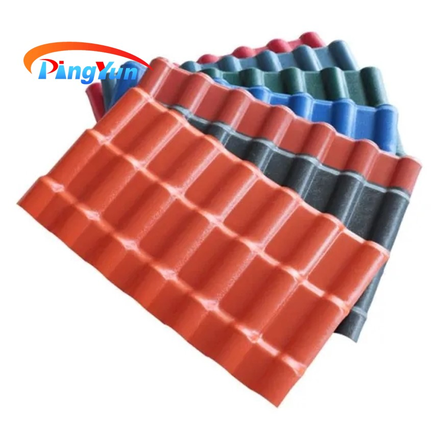 Anti-Corrosive Low Prices Synthetic Step Style Energy Solar PVC Roof Tile