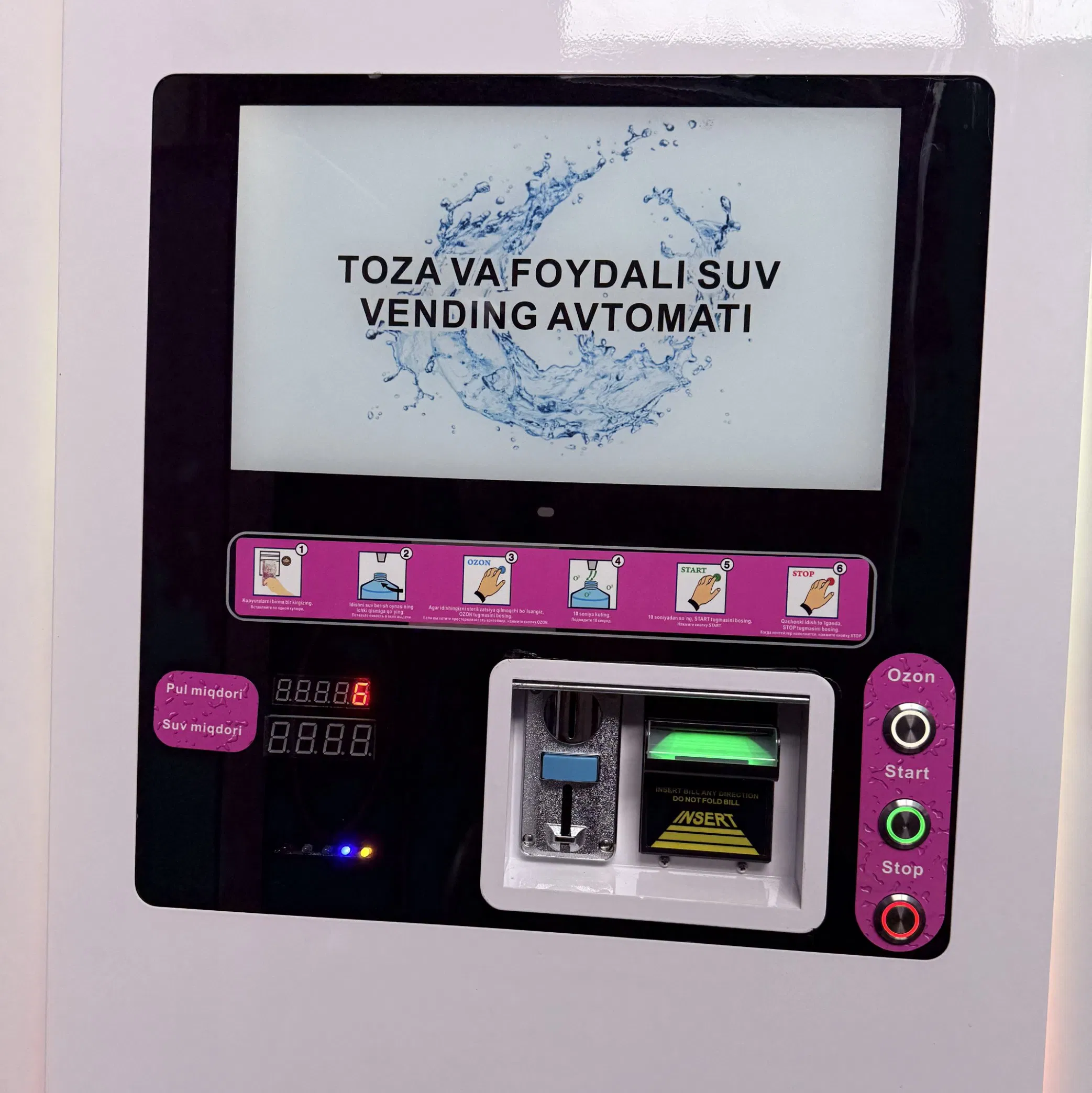 New Commercial Healthy Coin Qr Water Water Vending Machine with Reverse Osmosis System Purified Water Dispenser Cold Water Mineral Water