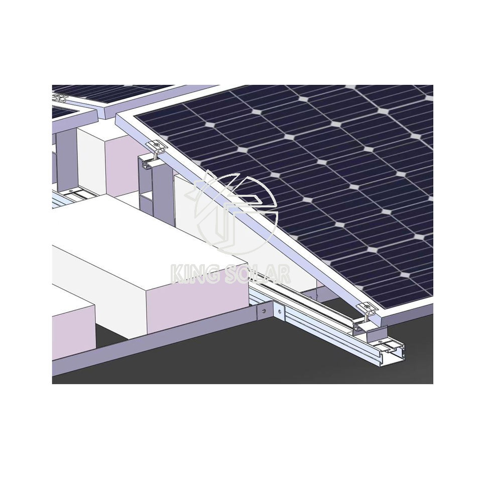 Aluminum PV Solar Panel Mounting Bracket Ballast Solar Panel Mounting