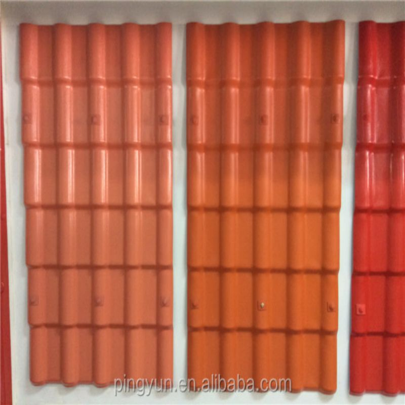 Latest Fashion Spanish Style Brick PVC Solar Panels Roof Tiles