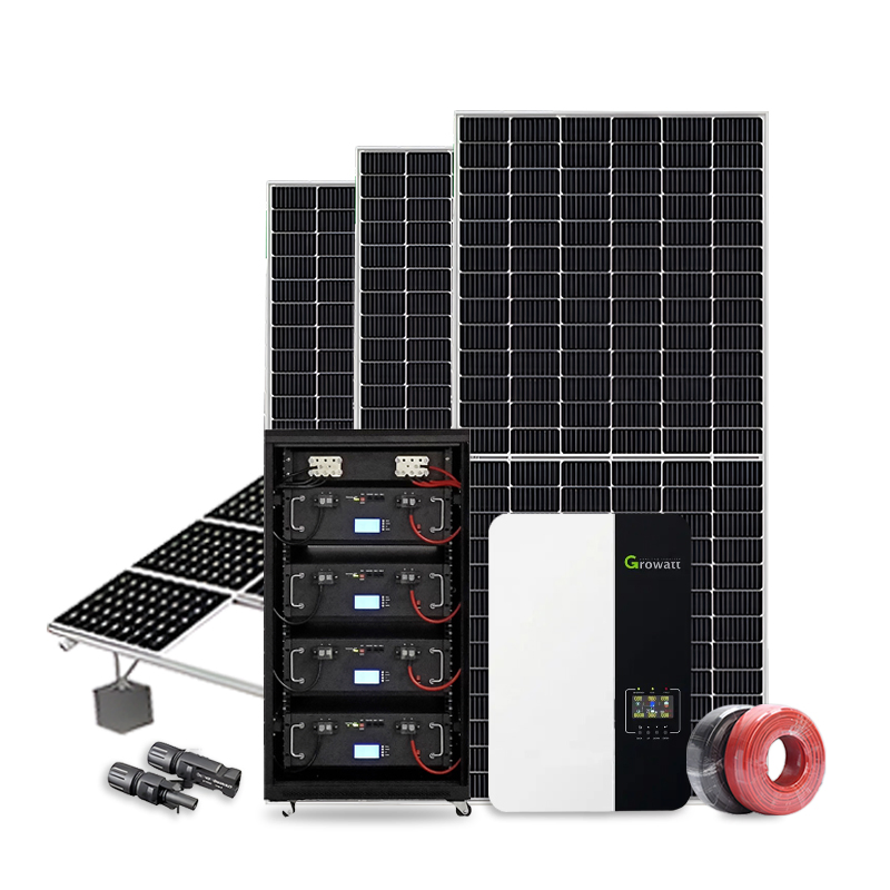 Residential 5kw 10kw 30kw Complete Solar Panel Kit for Home off Grid Solar Power System Lead Acid Battery