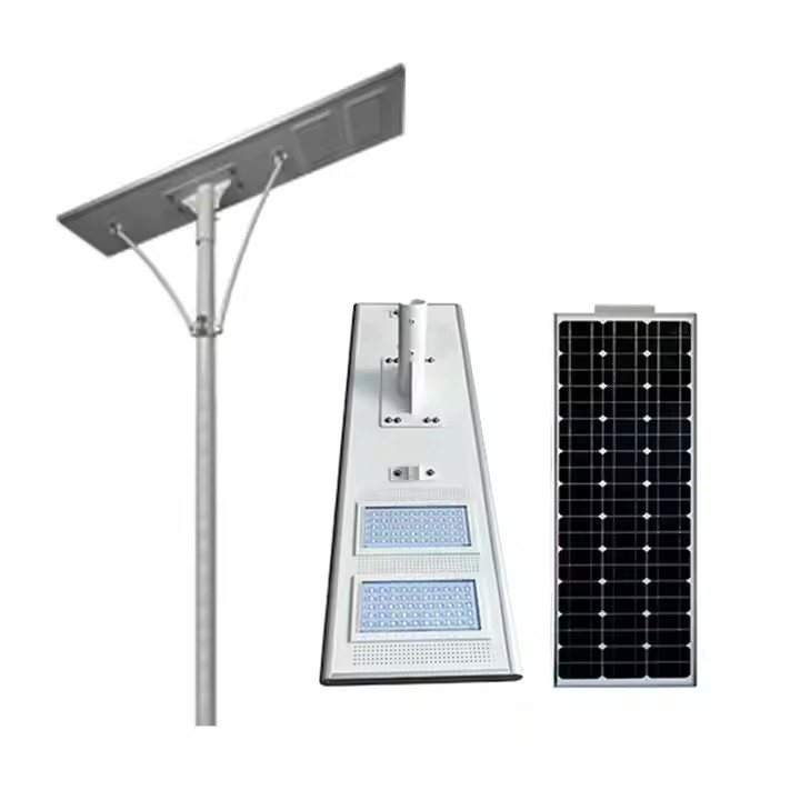 150W UFO Hot Sale Integrated Street Lamp Lighting Time in Smart Cities Road Outdoor All in One LED Solar Street Light