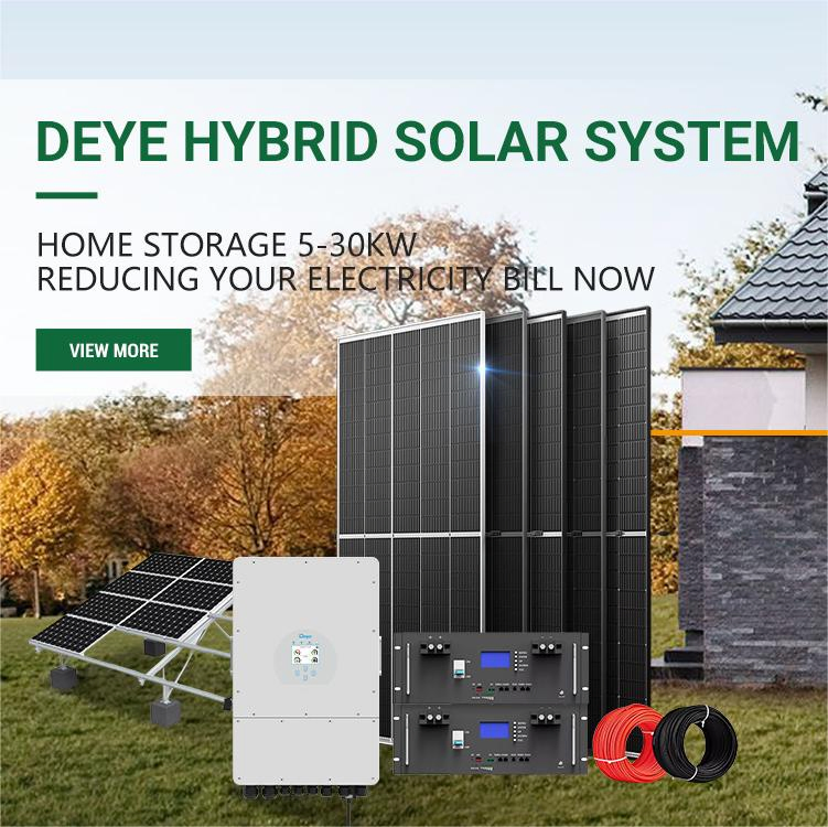 50%Discount 10kw 20kw 30kw 50kw 100kw Hybrid Solar Energy Storage Generator System 380V Home Commercial Grid Tied Solar Power PV Kit
