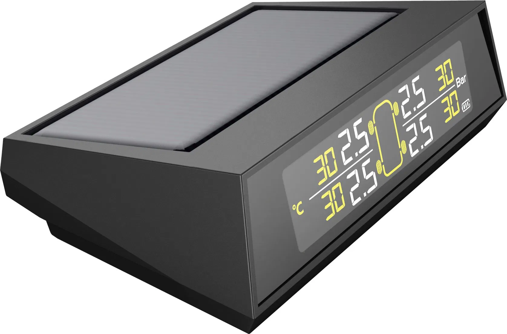 4 Wheels Universal Car Solar and USB Charge TPMS Tire Pressure Monitoring System