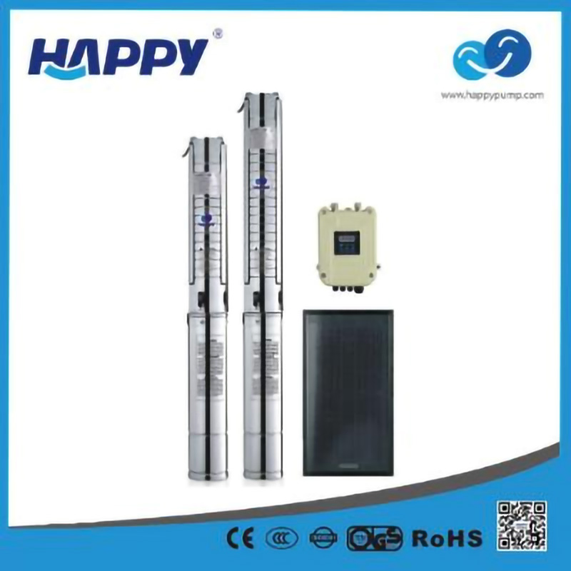 80-110m 100-200 L/Min Happy Carton Case Solar Powered Water Pump Pressure Submersible Sewage Pump DC Solar Water Pump