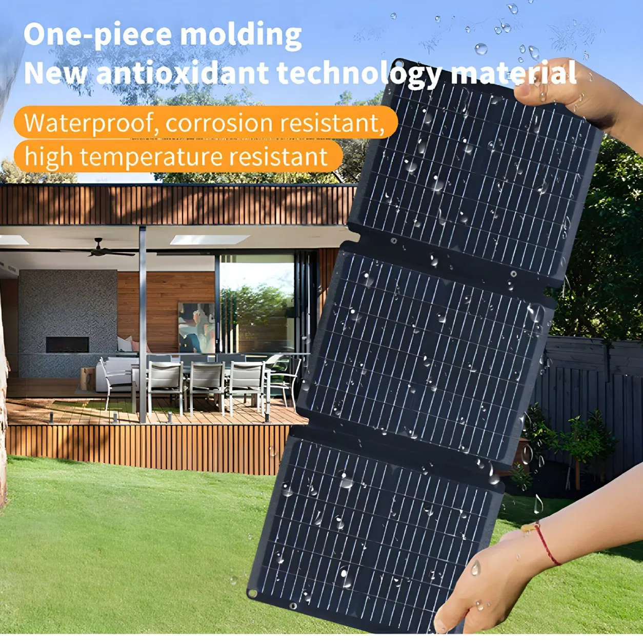 30W Portable Solar Charger/ Small Waterproof Solar Panel/ Folding Solar Charger
