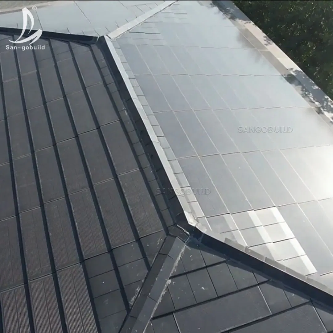 Future Trend Renewable Clean Energy Solar Roofing Building Intergrated Photovoltaic (BIPV) Roof Tiles