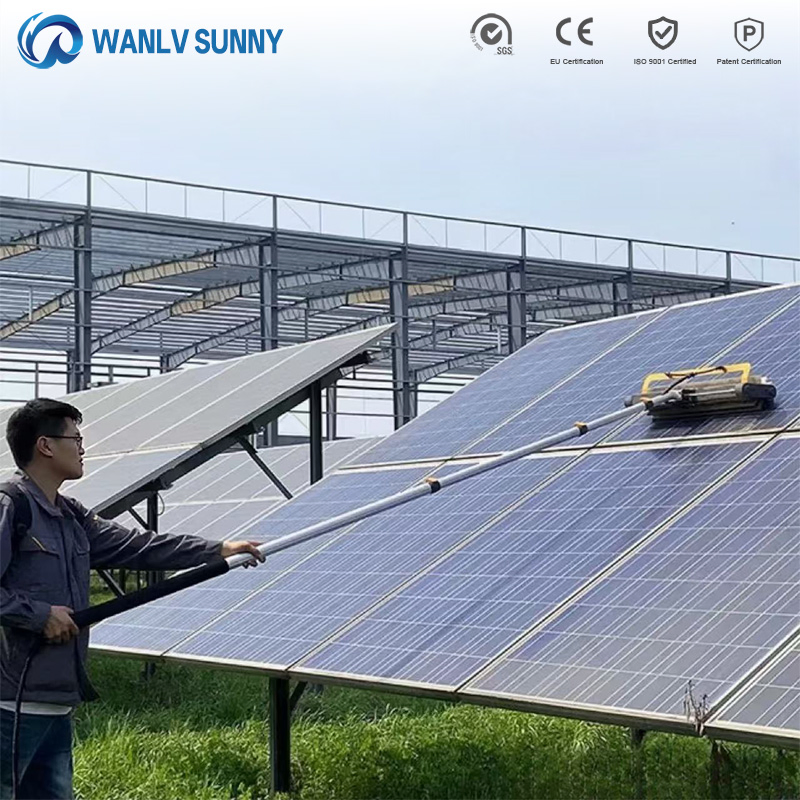 OEM Solar Panel Cleaning System Cost-Effective Solar Cleaning Solution Water-Fed Rotating Brush