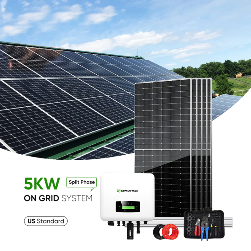 Sunway on Grid Tied PV System 5kw 6kw 7kw 8kw 9kw 10kw Residential Home Solar Power System
