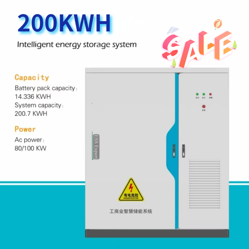 High-Efficiency Hybrid Solar Battery Storage for 100kwh &amp; 200kwh