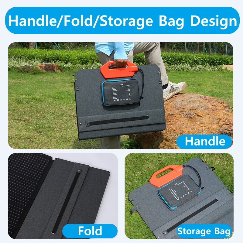 Light Messenger Customized 100W 200W 300W 400W Portable Waterproof Flexible Foldable Solar Charger 100W Solar Panel Kit Charger for Outdoor Camping