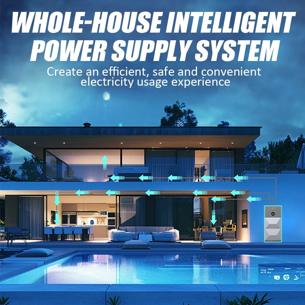 Modular Solar Home Power Wall System Inverter Integrated 10kwh Energy Storage System with APP Monitoring