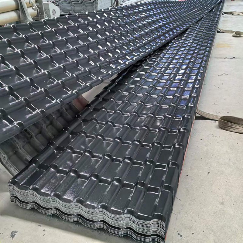 Professional Anticorrosion Waterproof Synthetic Resin PVC Roof Panel Plate Home Solar Clay Plastic UPVC Roofing Sheet Corrugated Color Tile