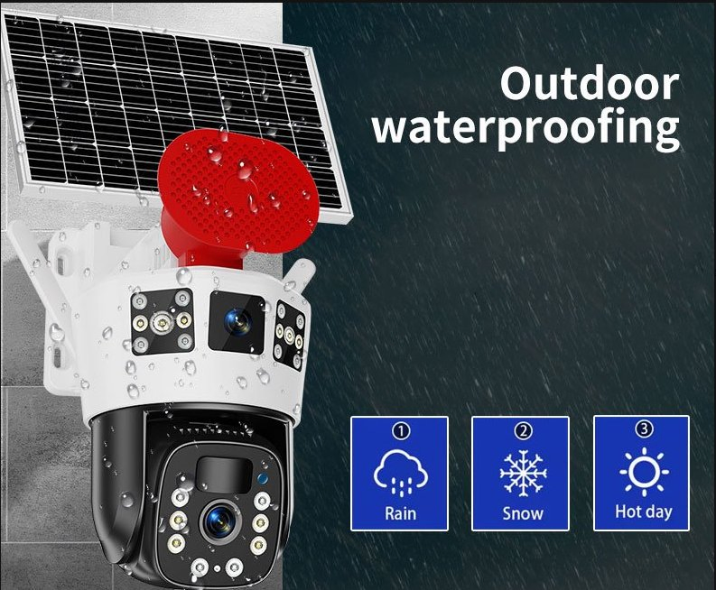 4G WiFi CCTV Solar-Powered Monitoring Camera Solar Camera