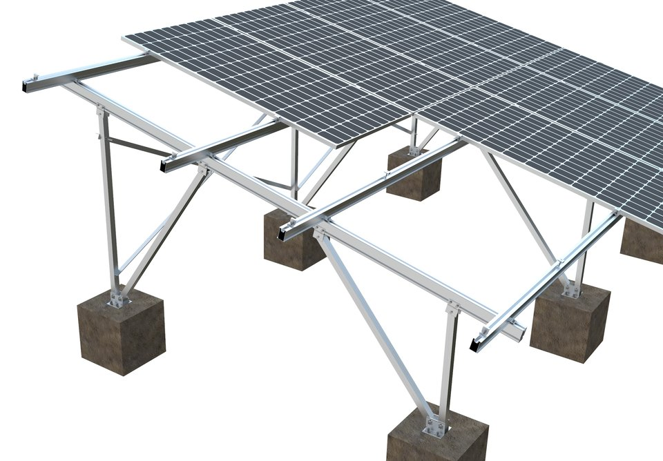 Luwei Solar Panel Ground Mount for Large 5MW and 6MW Power Plants