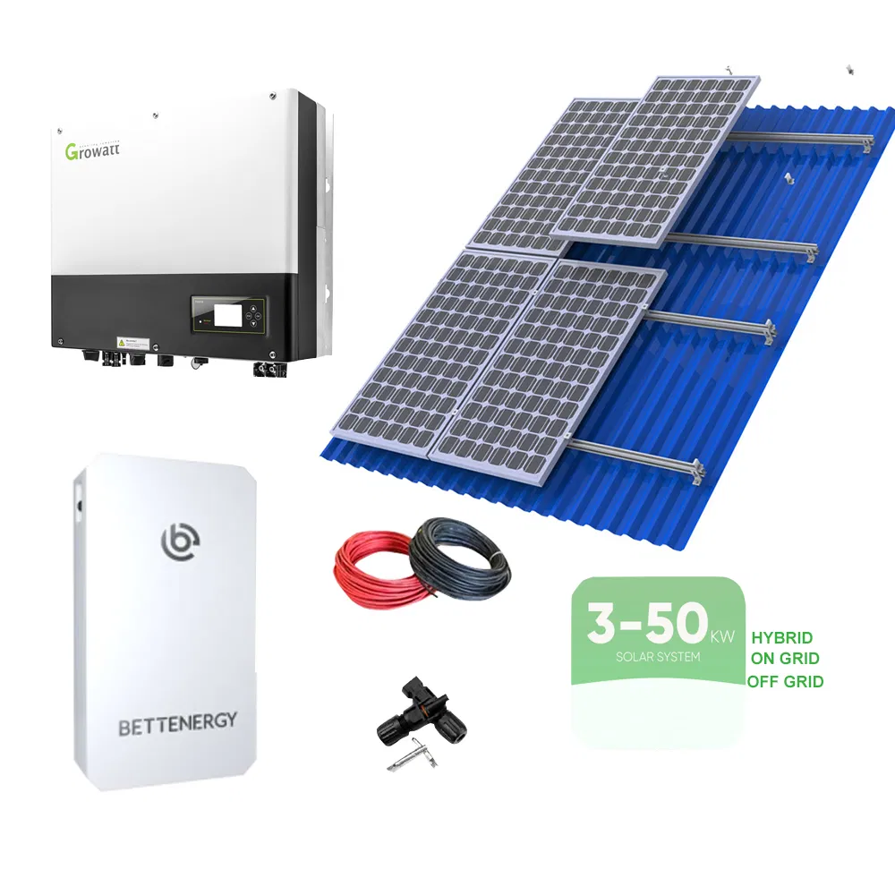Reliable Solar Power System Kit for Residential Hybrid off-Grid on-Grid System
