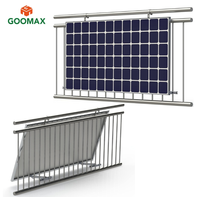 Goomax Compact Balcony Solar Panel Mount Solar Panel for Condo Balcony Space-Saving Solutions