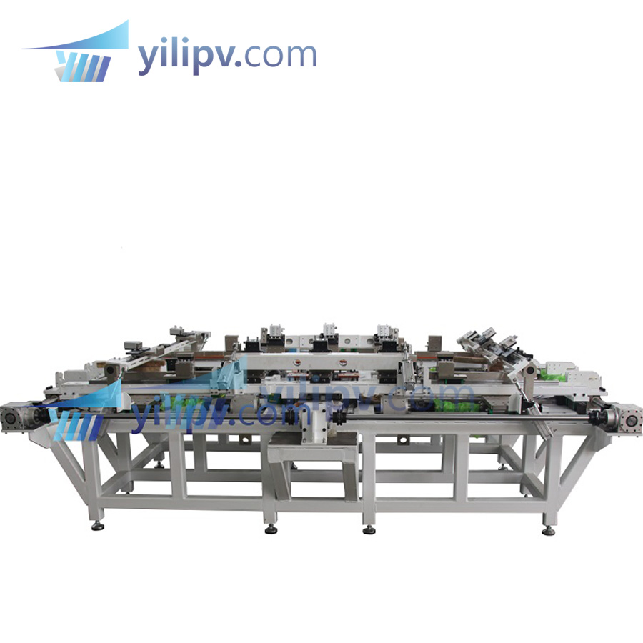 Manufacturing Solar Panel-Automatic Trinity Solar Module Hydraulic Riveting Angle Framing Machine