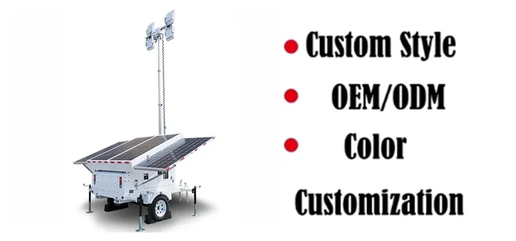 Mobile Solar Monitoring Light Tower