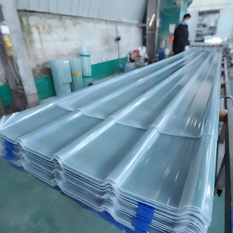 Wholesale Soundproof FRP Fiberglass Roof Sheet UPVC/PVC Corrugated Sheet Plastic Solar Panel Glass Fiber Roofing Tile for Construction Building