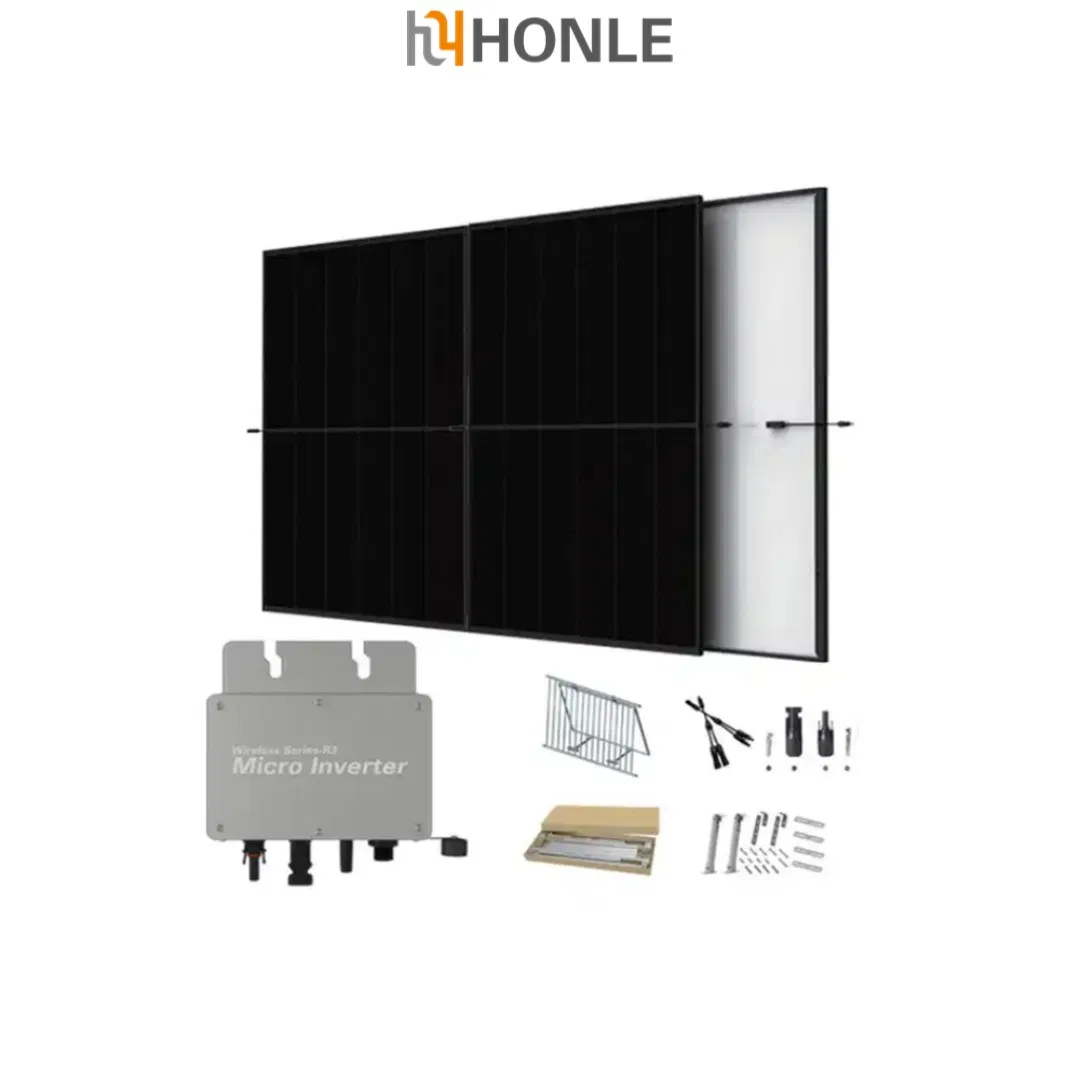 China Goods Factory Price Residential Solar Panel with Micro Inverter 400W Home Solar Power System Roof Balcony Energy for Home Use
