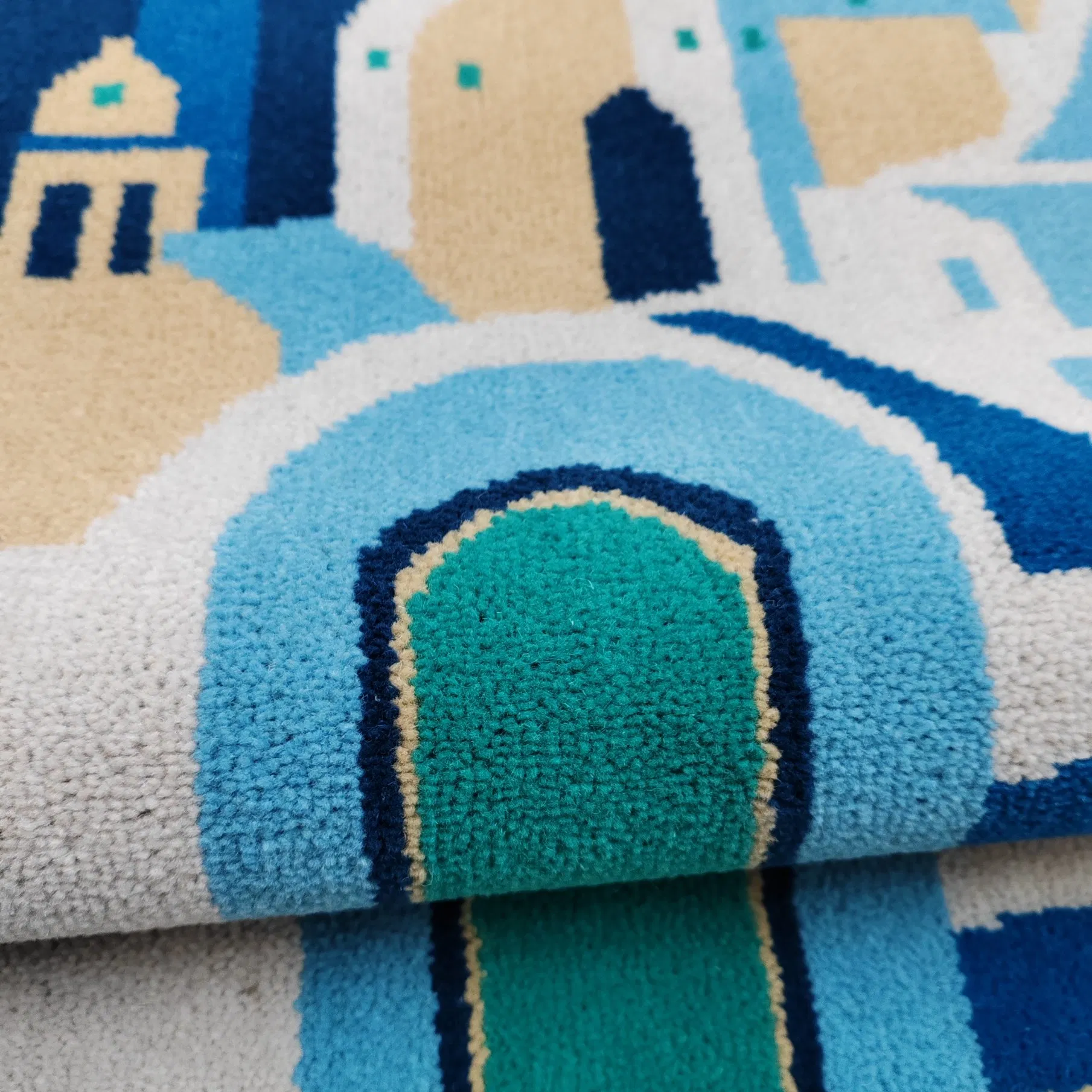 Chinese Factory Wholesale Custom Modern Luxury Commercial 80%Wool 20%Nylon Flame Retardancy Home Hotel Decoration Wall to Wall Axminster Floor Rug Carpet Mat