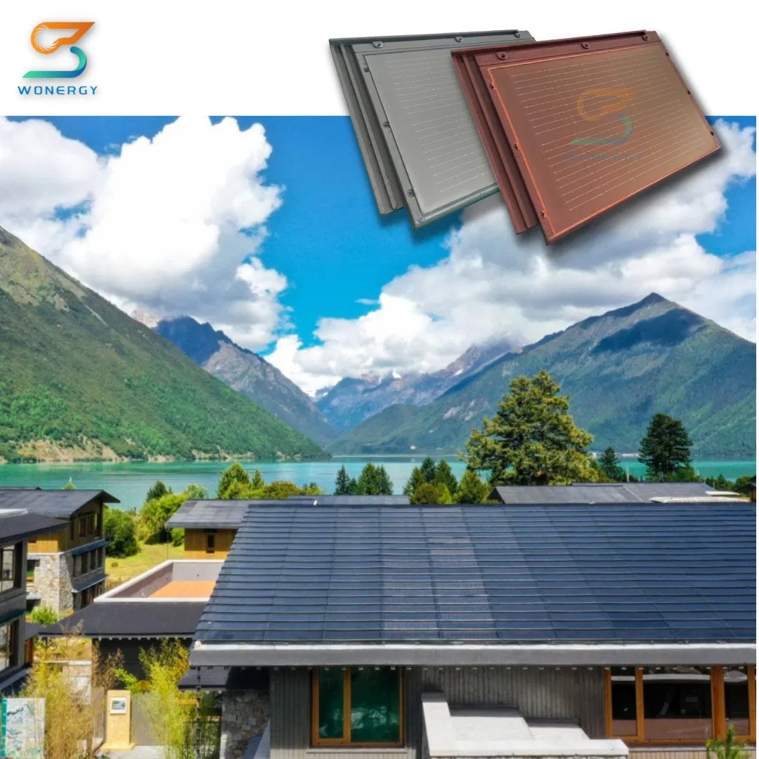 Sustainable Building Integrated Solar Shingle Roof Tiles Photovoltaic