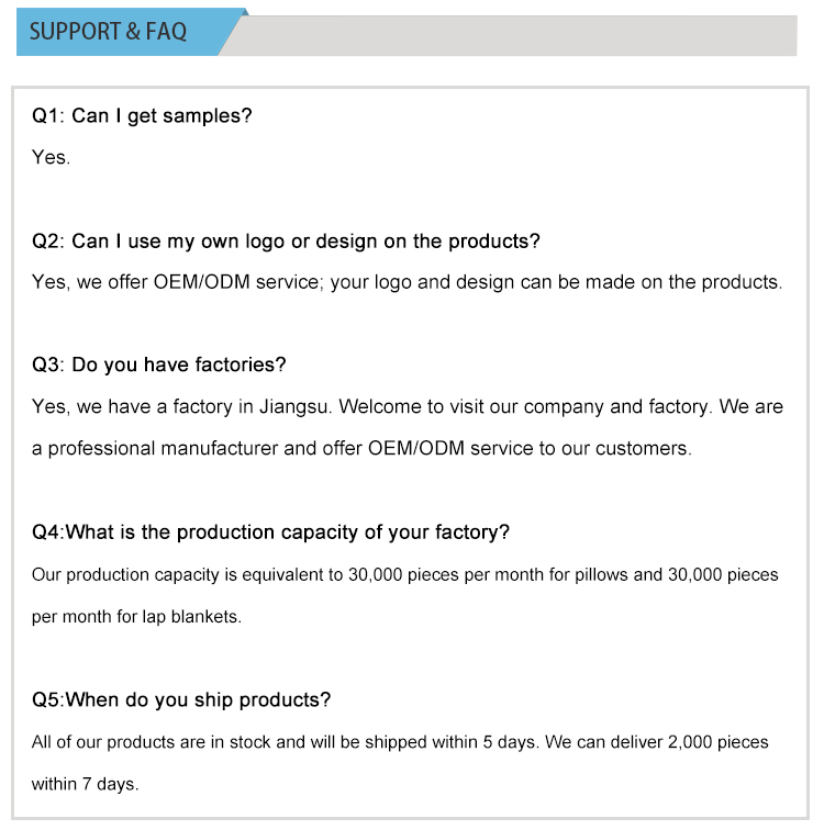 FAQ Support Section