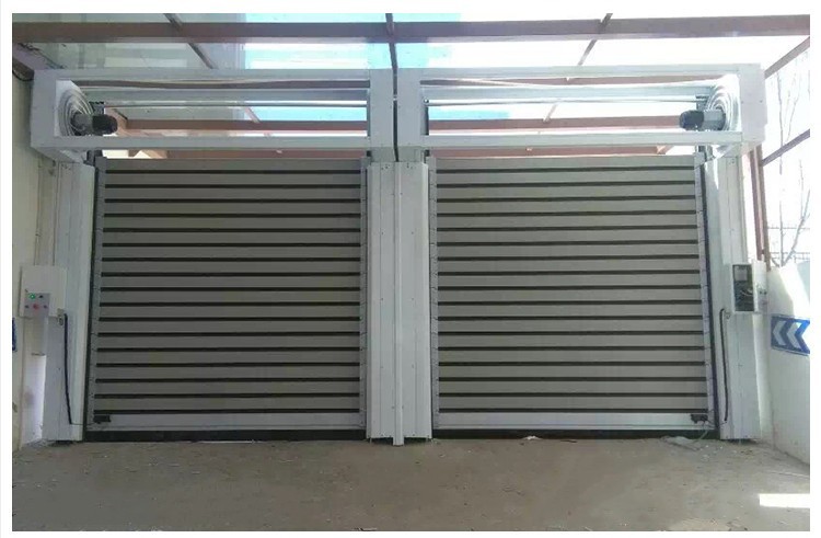 Fast Aluminum Insulated Garage Doors Metallic High Speed Spiral Roller Shutter Door Rolling Gates