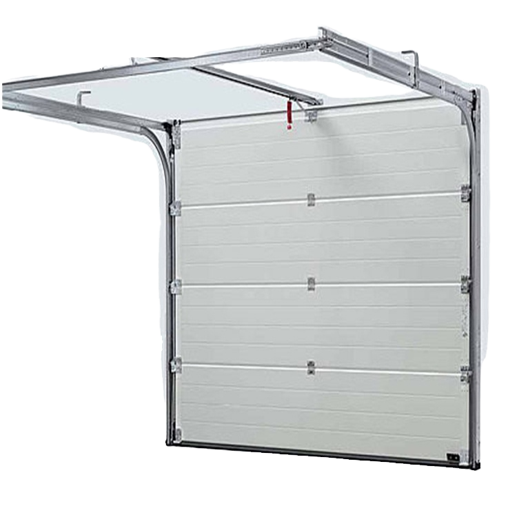 Modern Design Steel Sectional Sliding Garage Doors Fiberglass Netting China's Overhead System for Logistics Finished Surface