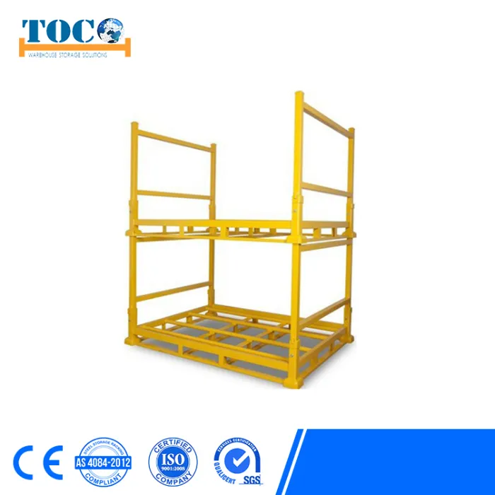 UV Protection Steel Window Door Movable Pallet Stacking System with Wood Deck
