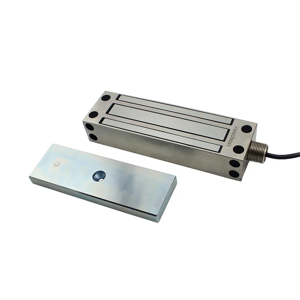 High Quality Standard Fail Secure Full Stainless Steel Sturdiness Glass Door Patch Smart Hotel Dock System - Installation View